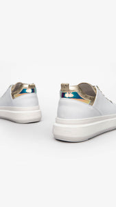 NERO GIARDINI E115261D SNEAKERS DONNA IN PELLE BIANCA