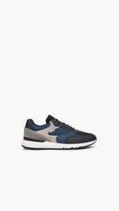 NERO GIARDINI E202361U SNEAKERS UOMO IN PELLE PETROLIO