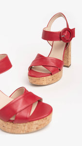 NERO GIARDINI E218631D SANDALI DONNA IN PELLE PAPAVERO DM CALZATURE