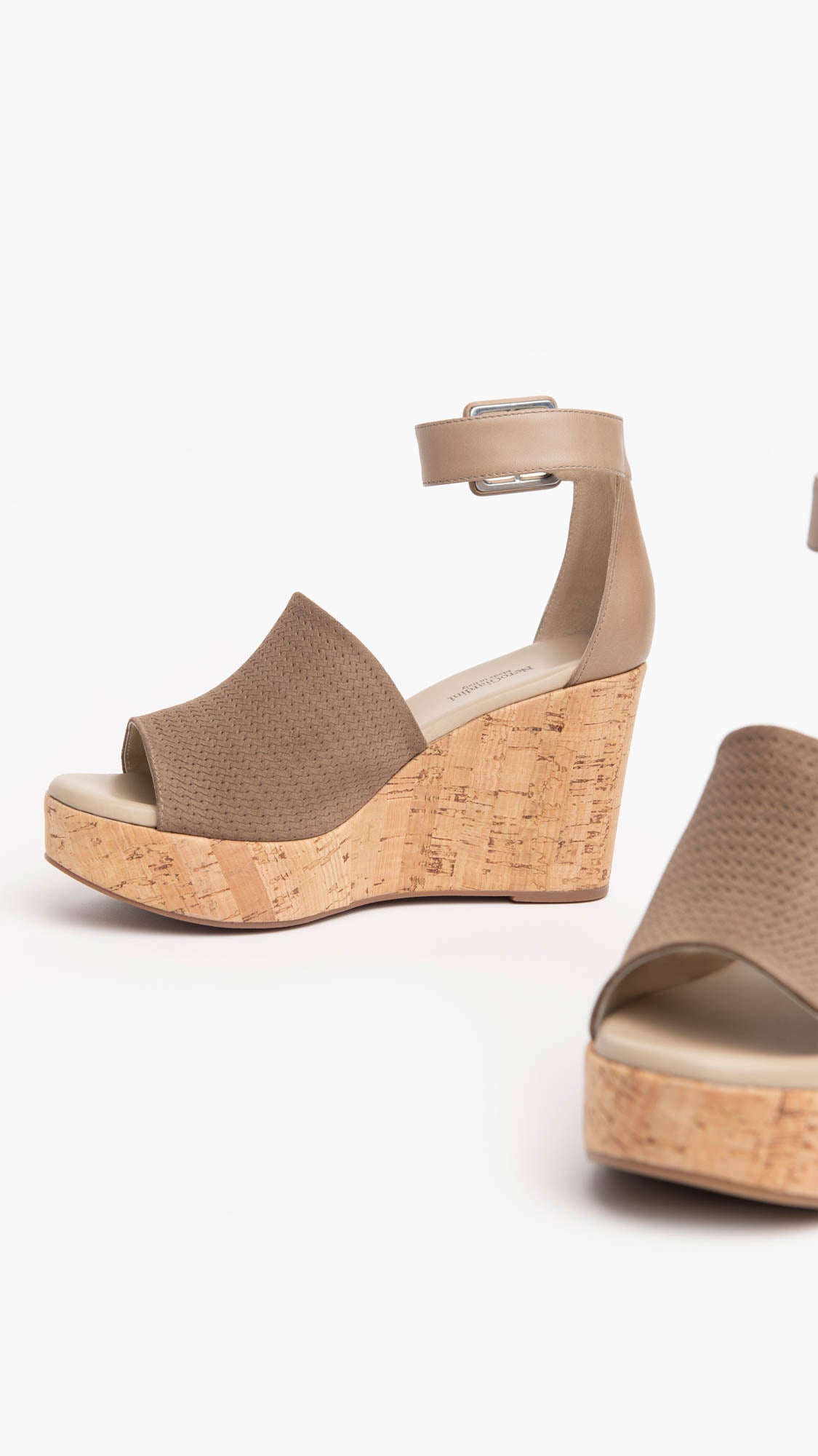 NERO GIARDINI E218770D SANDALI DONNA IN CAMOSCIO CASTORO