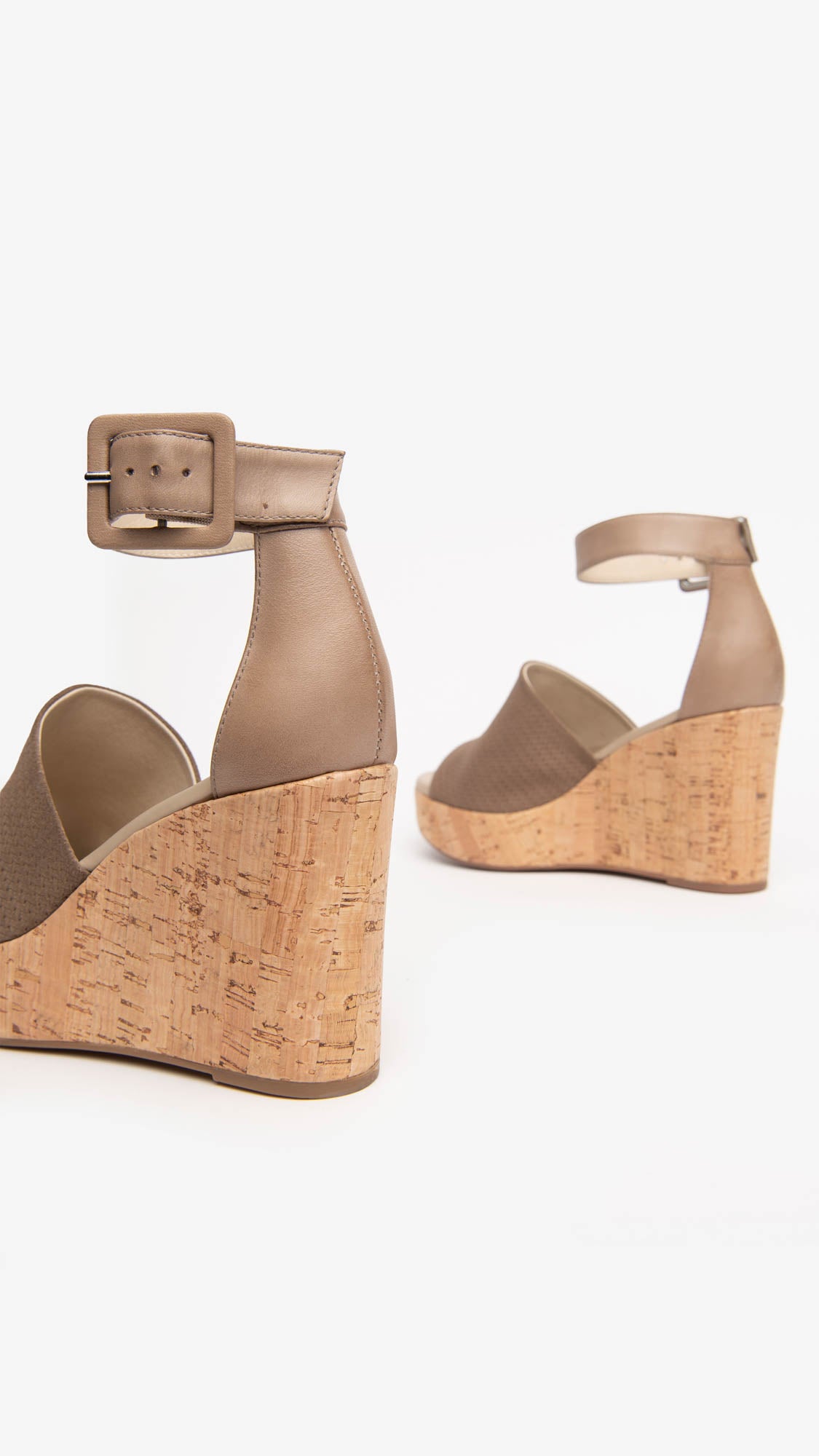 NERO GIARDINI E218770D SANDALI DONNA IN CAMOSCIO CASTORO