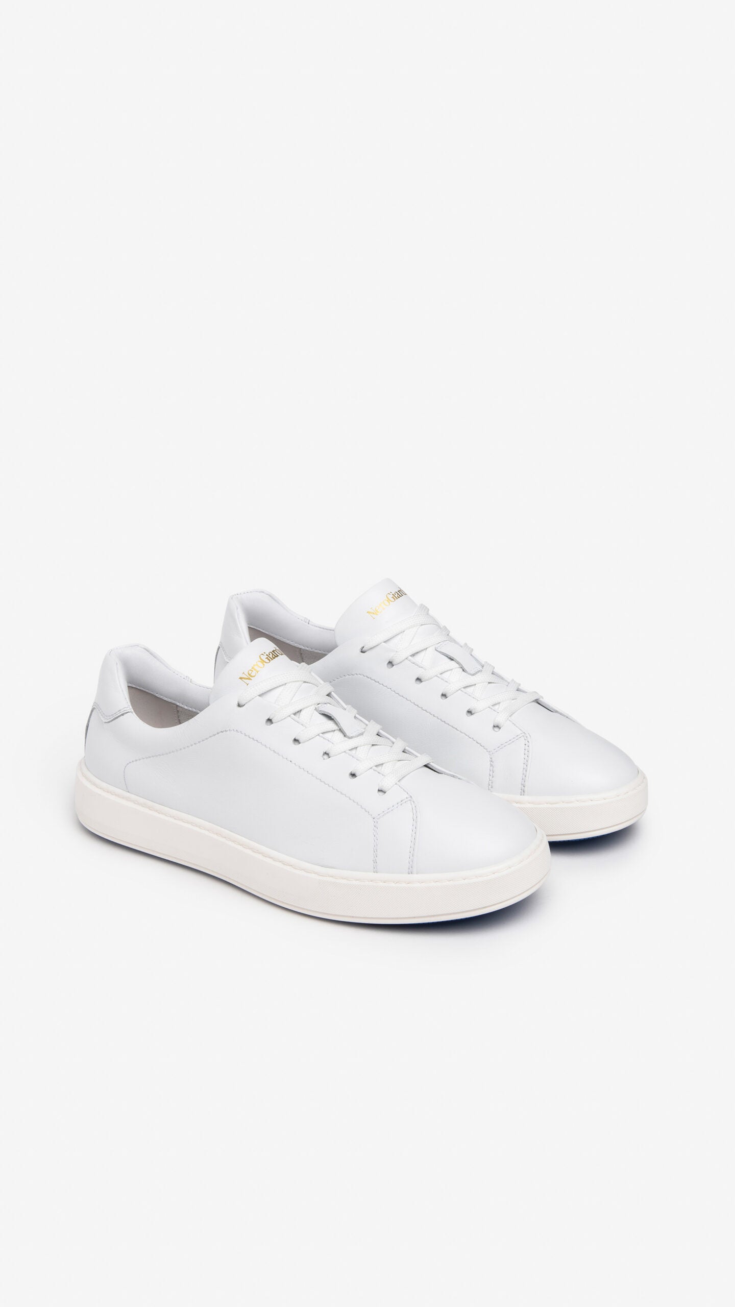 NERO GIARDINI E302892U SNEAKERS IN PELLE BIANCO