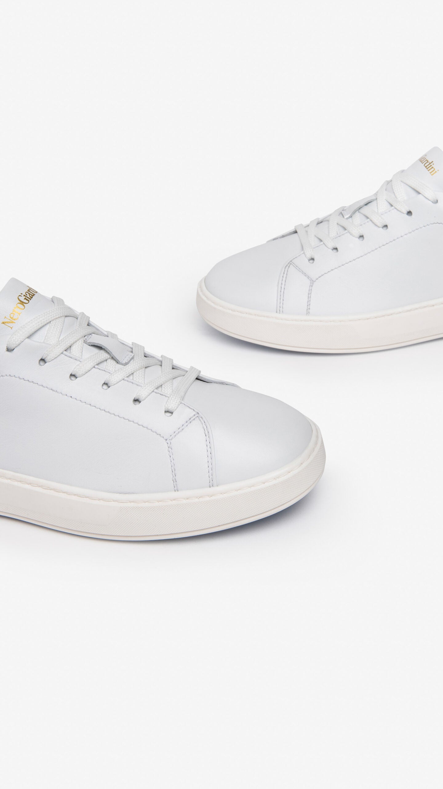 NERO GIARDINI E302892U SNEAKERS IN PELLE BIANCO