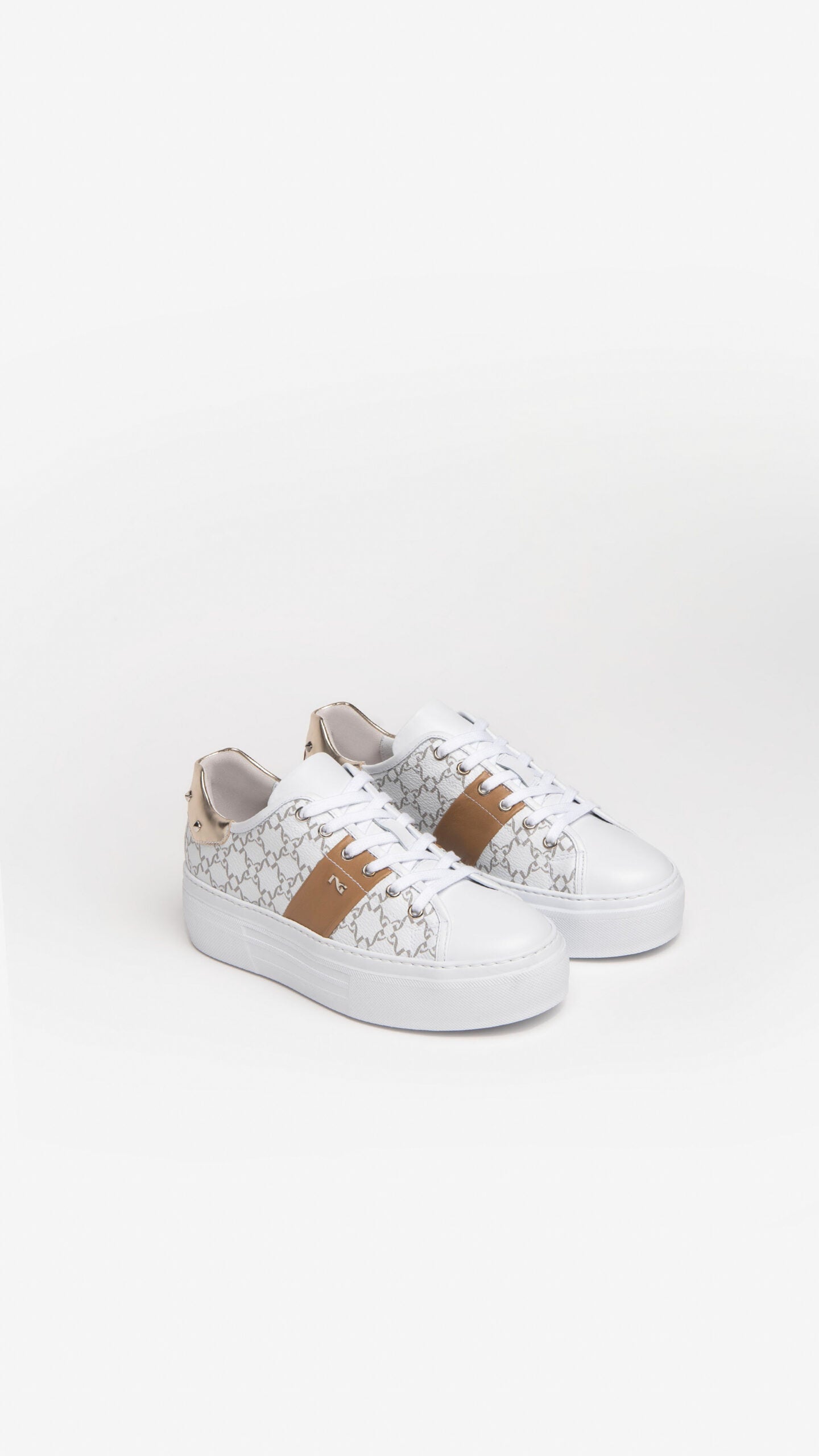 NERO GIARDINI E306531D SNEAKERS IN PELLE BIANCO