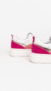 NERO GIARDINI E306553D SNEAKERS IN PELLE E CAMOSCIO BIANCO