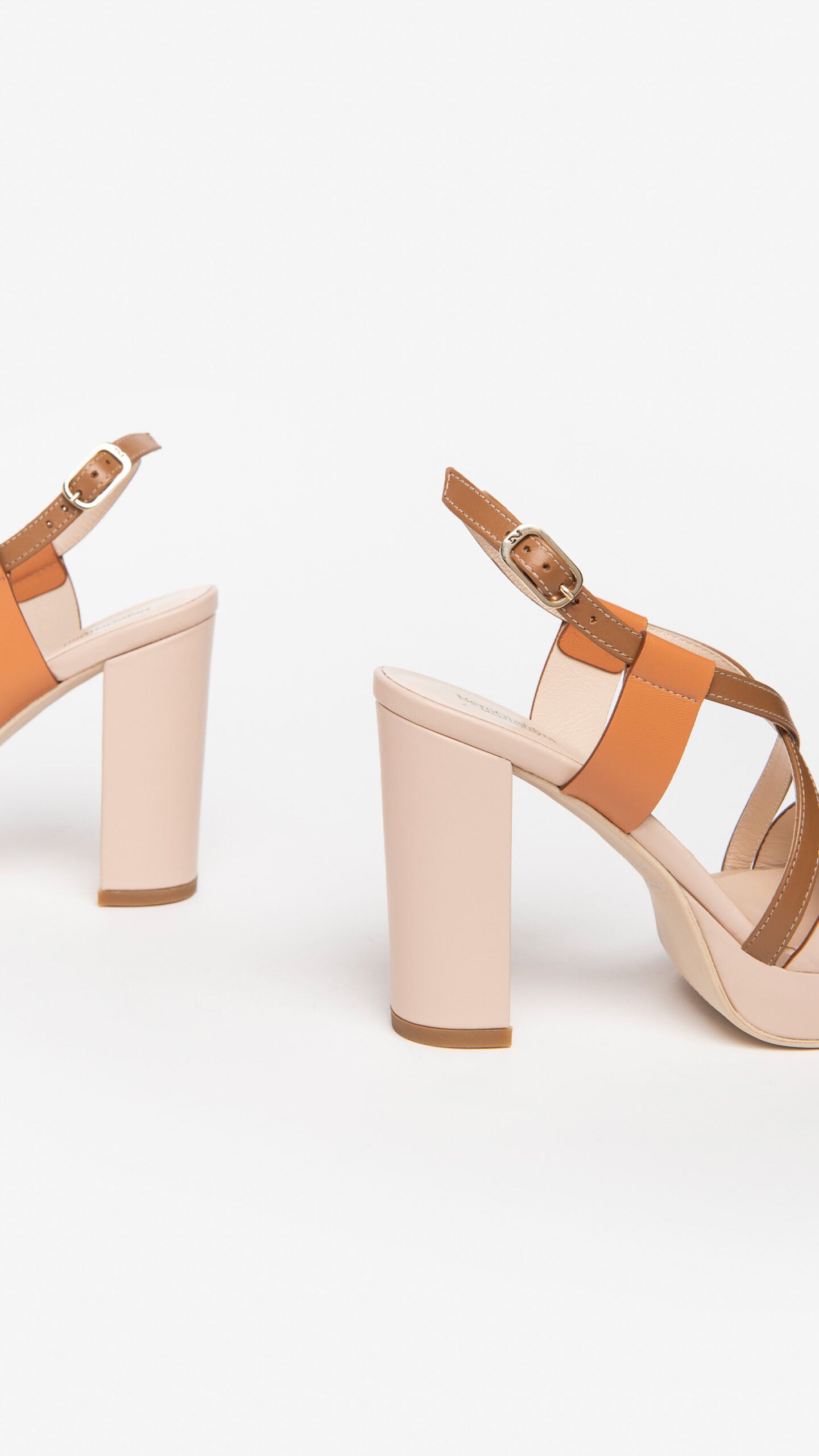 NERO GIARDINI E307542D SANDALI DONNA IN PELLE CIPRIA