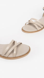 NERO GIARDINI E307600D SANDALI DONNA IN PELLE IVORY