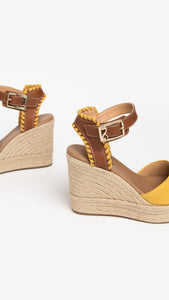 NERO GIARDINI E307640D SANDALI DONNA IN PELLE E CAMOSCIO SOLE