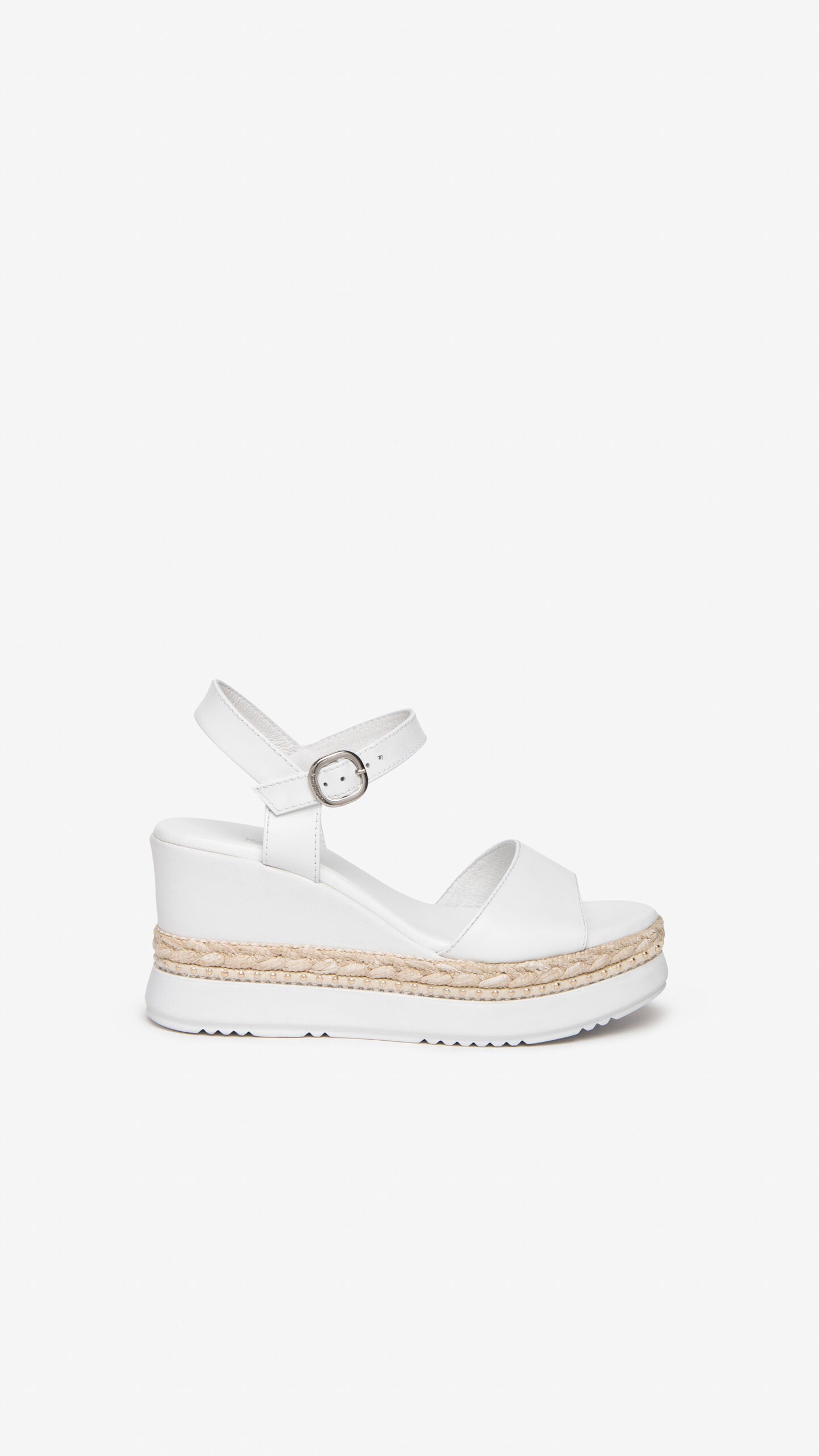 NERO GIARDINI E307690D SANDALI DONNA IN PELLE BIANCO