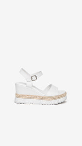 NERO GIARDINI E307690D SANDALI DONNA IN PELLE BIANCO