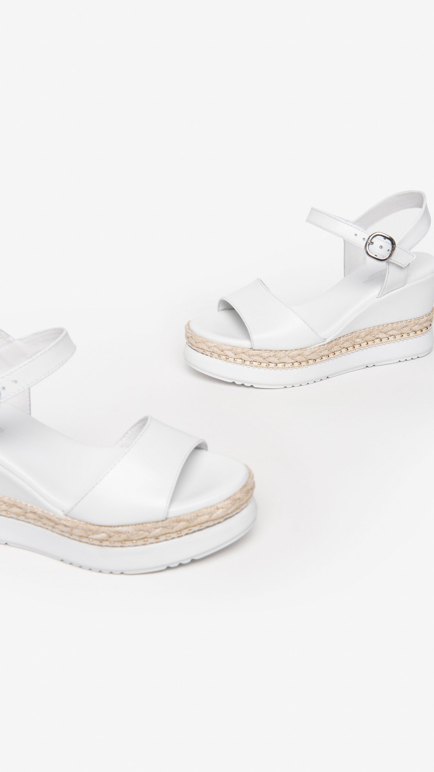 NERO GIARDINI E307690D SANDALI DONNA IN PELLE BIANCO