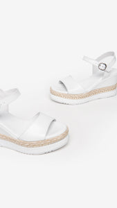 NERO GIARDINI E307690D SANDALI DONNA IN PELLE BIANCO