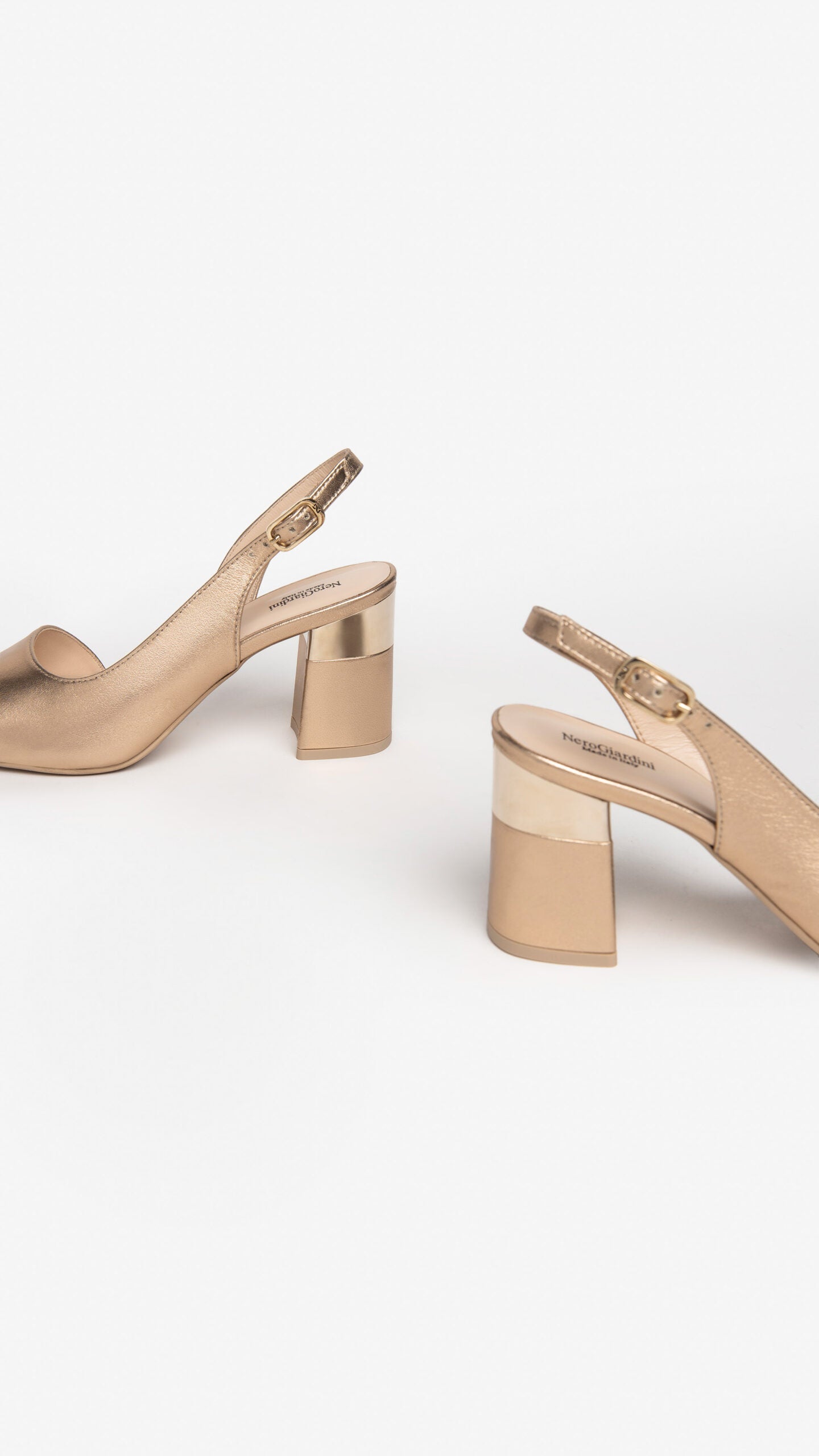 NERO GIARDINI E312862DE SANDALODONNA IN PELLE CREMA