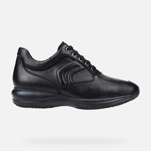 GEOX U4356H 00085 SNEAKERS BASSE HAPPY UOMO NERO