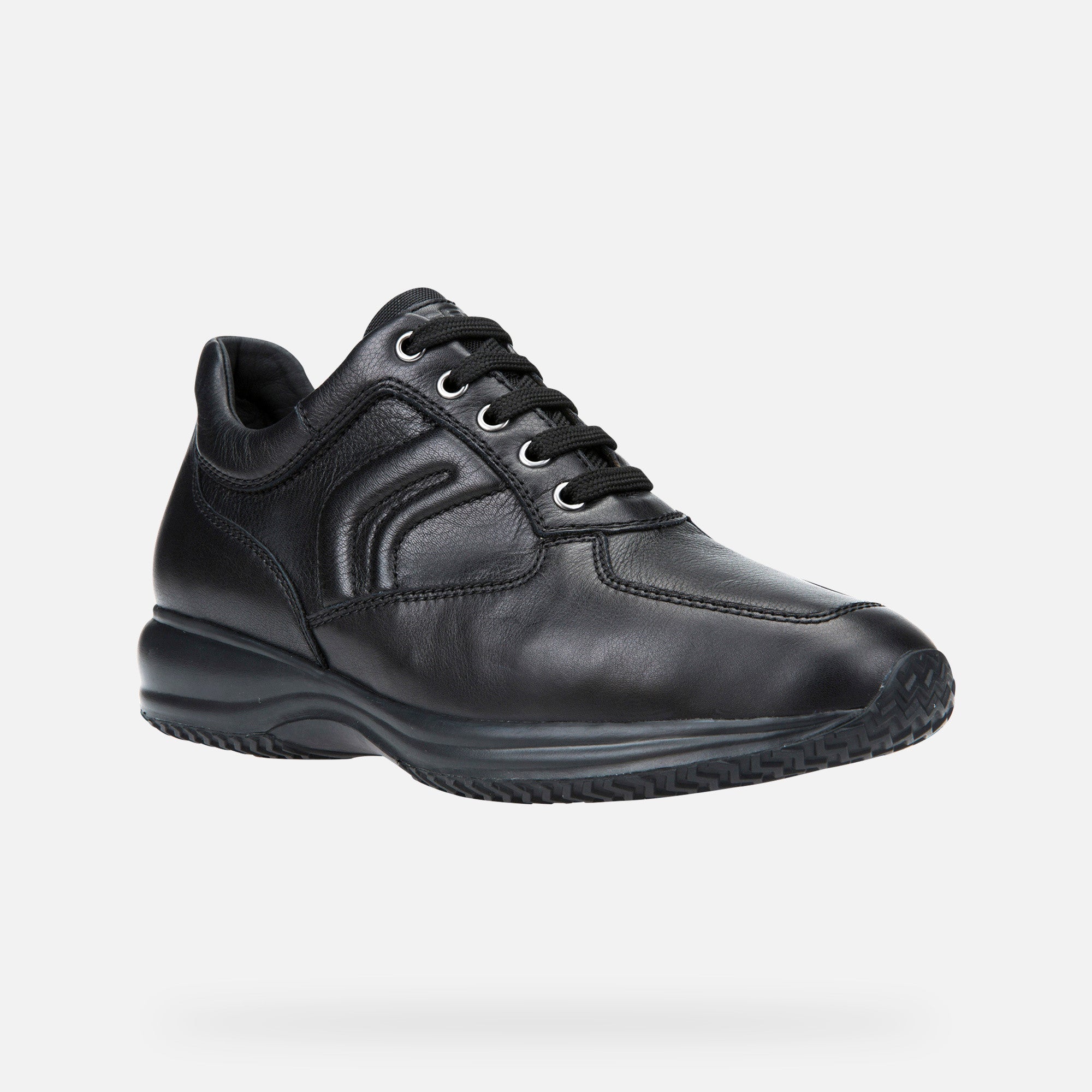 GEOX U4356H 00085 SNEAKERS BASSE HAPPY UOMO NERO