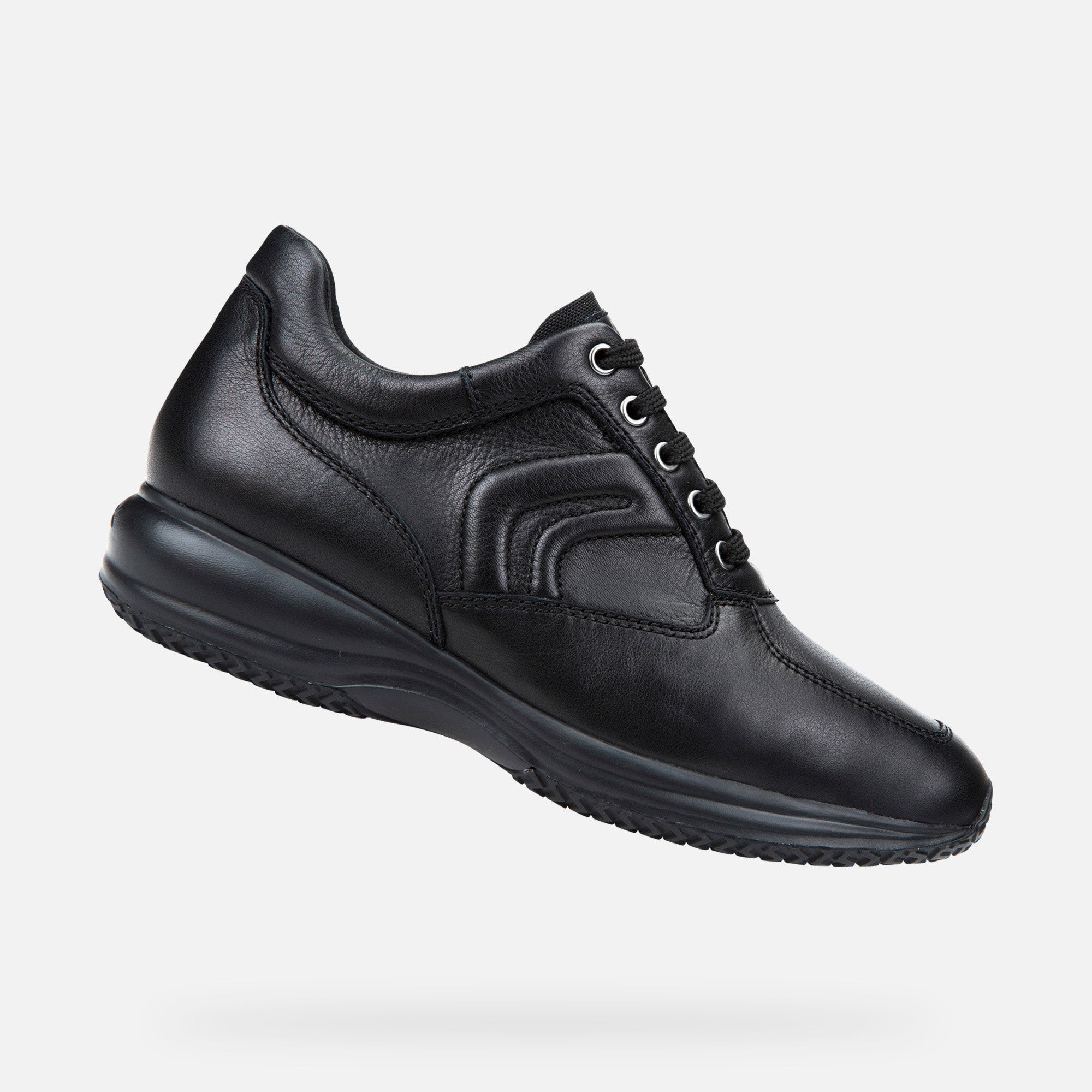 GEOX U4356H 00085 SNEAKERS BASSE HAPPY UOMO NERO