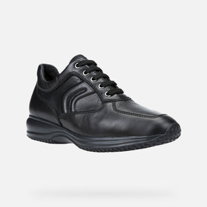 GEOX U4356H 00085 SNEAKERS BASSE HAPPY UOMO NERO