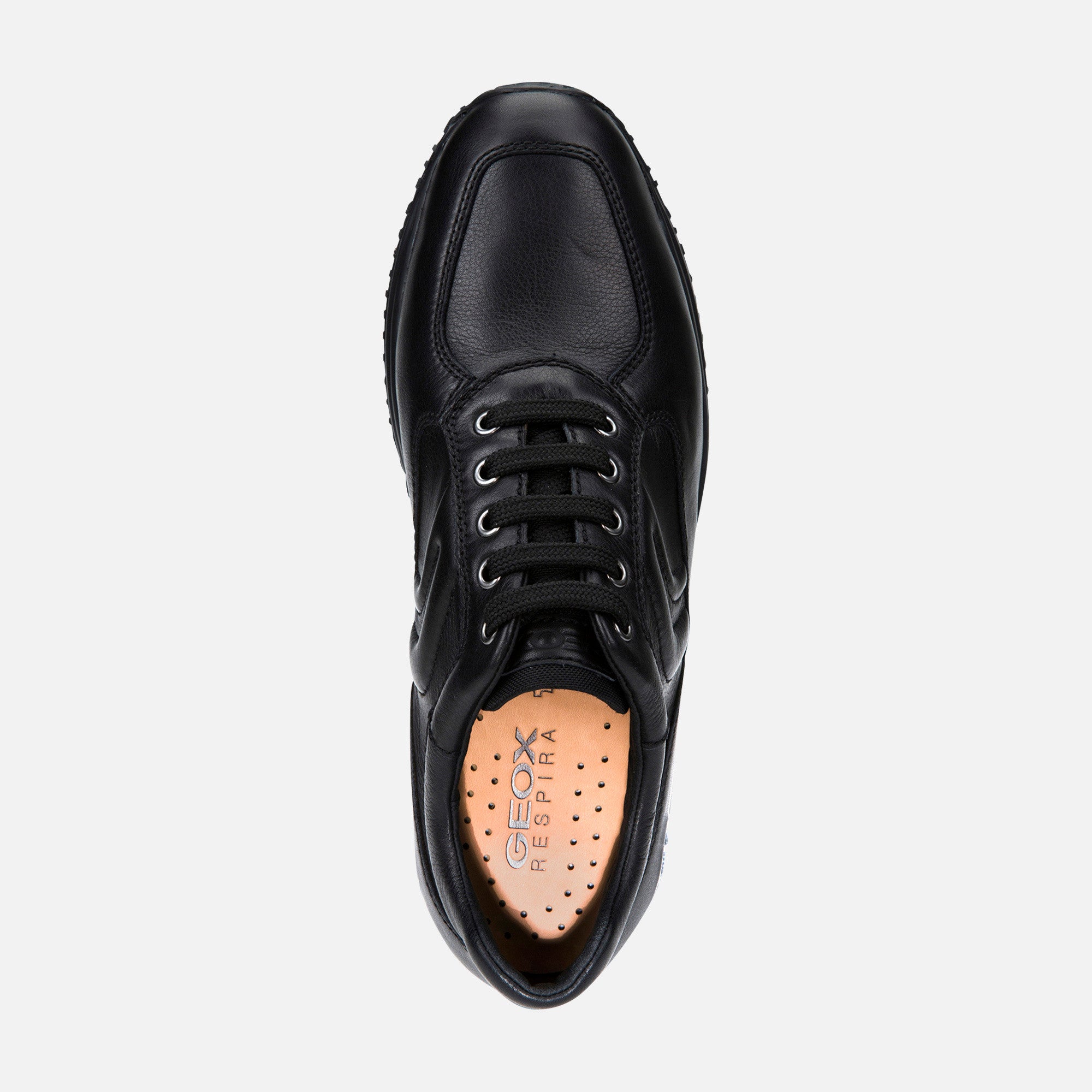 GEOX U4356H 00085 SNEAKERS BASSE HAPPY UOMO NERO