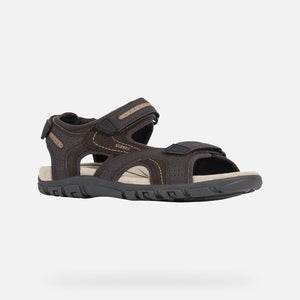 GEOX U8224D 050AU SANDALO STRADA UOMO MARRONE/BEIGE