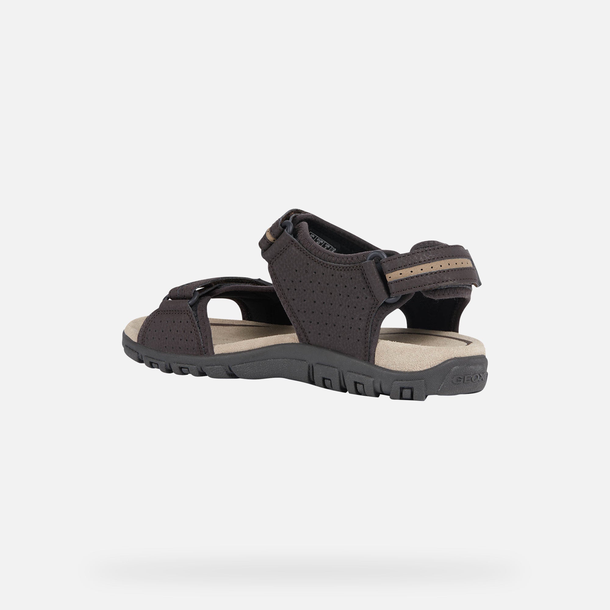 GEOX U8224D 050AU SANDALO STRADA UOMO MARRONE/BEIGE