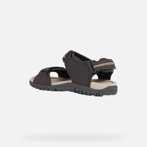GEOX U8224D 050AU SANDALO STRADA UOMO MARRONE/BEIGE