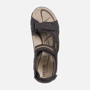 GEOX U8224D 050AU SANDALO STRADA UOMO MARRONE/BEIGE