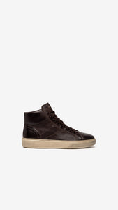 Nero Giardini I202581U Sneakers alte uomo in pelle caffè