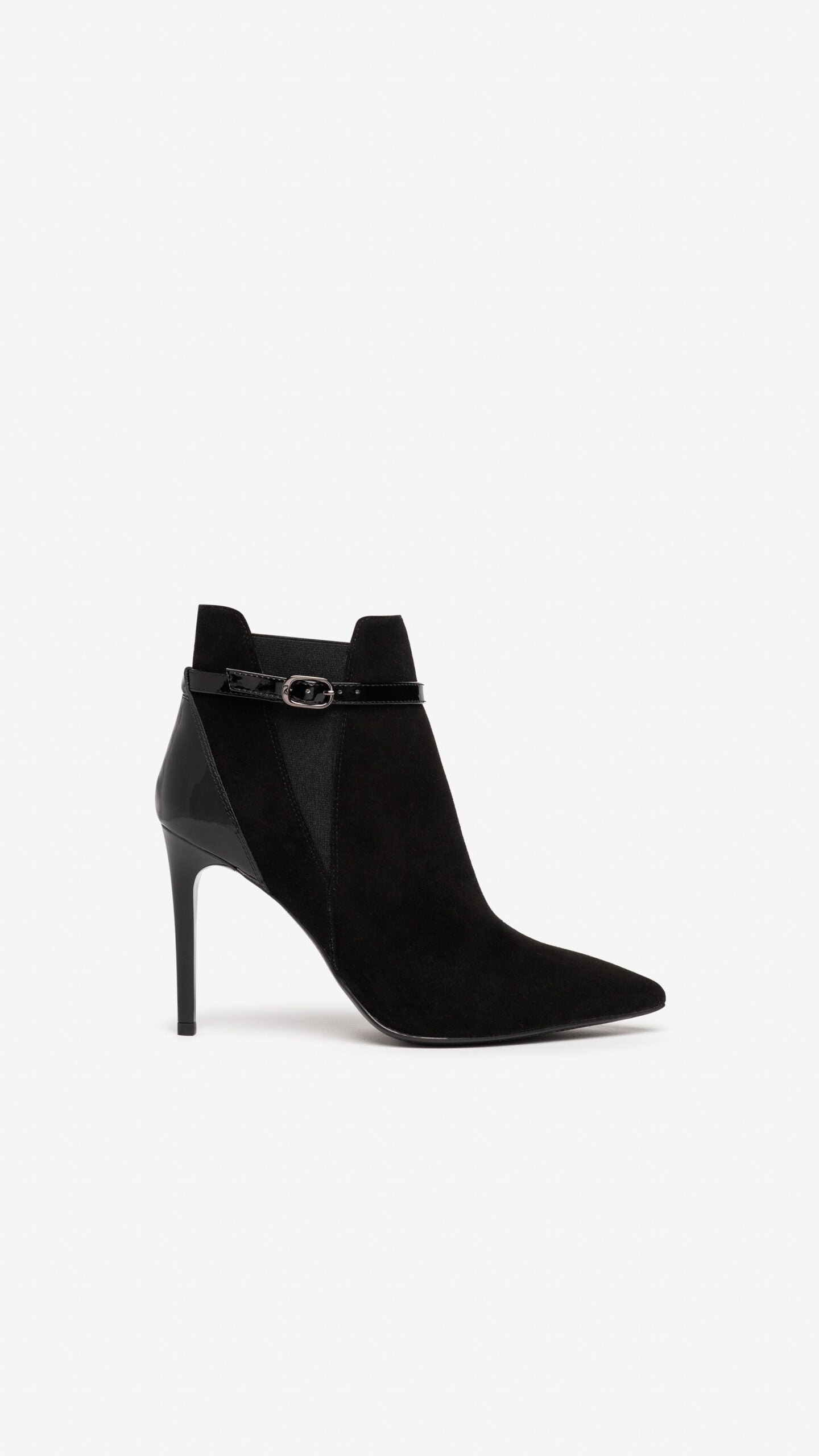 Nero Giardini I205571DE Tronchetti donna in camoscio e vernice nera