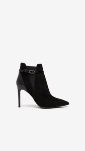 Nero Giardini I205571DE Tronchetti donna in camoscio e vernice nera