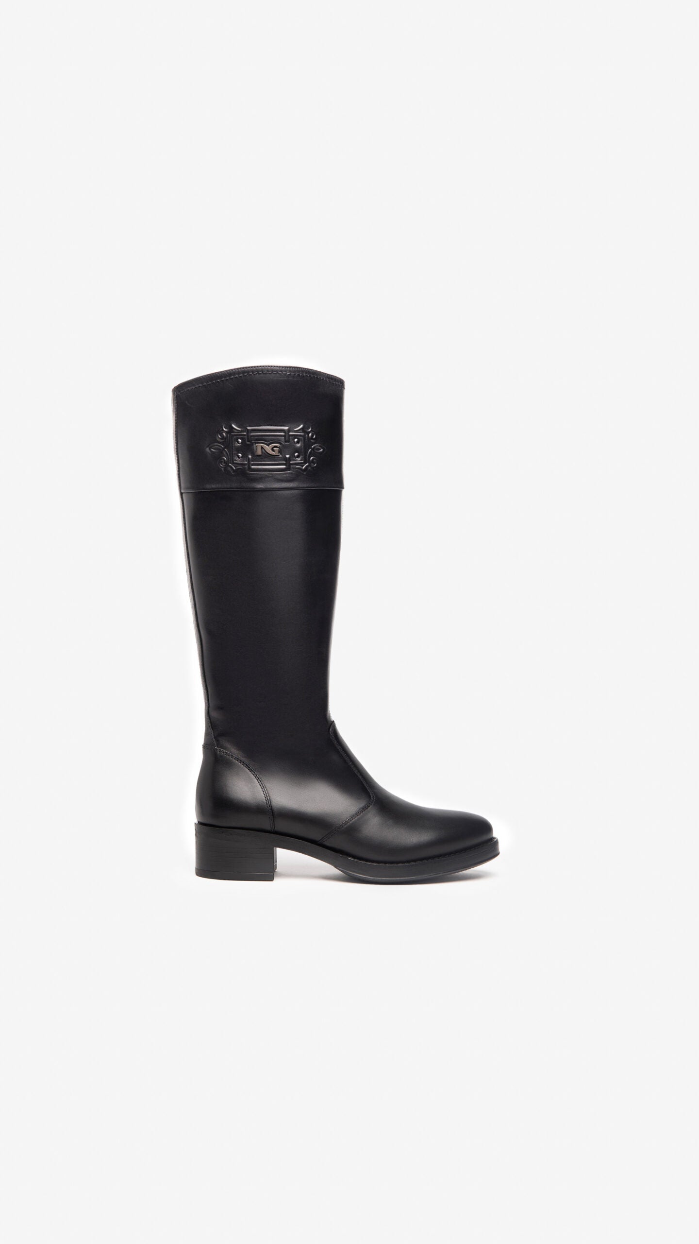 Nero Giardini I205780D Stivali donna in pelle nera