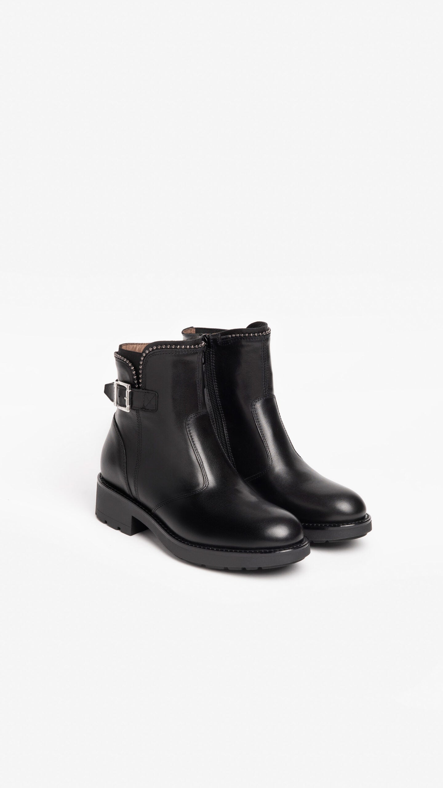 Nero Giardini I205802D Stivaletti donna in pelle nera