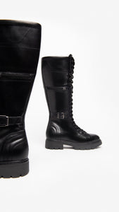 Nero Giardini I205916D Stivali donna in pelle nera