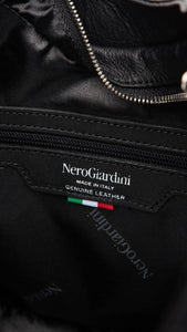 NERO GIARDINI I243071D BORSA HOBO DA DONNA IN PELLE NERO