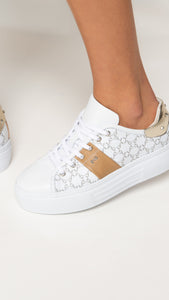 NERO GIARDINI E306531D SNEAKERS IN PELLE BIANCO