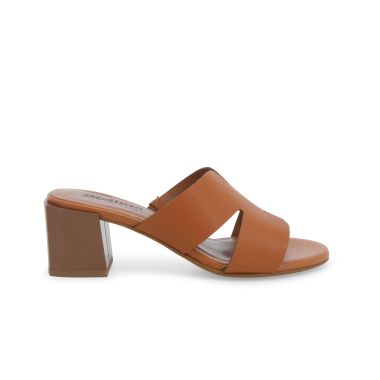 MELLUSO K35136D CIABATTA DONNA COMODA IN PELLE COGNAC
