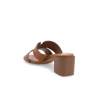 MELLUSO K35136D CIABATTA DONNA COMODA IN PELLE COGNAC