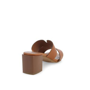 MELLUSO K35136D CIABATTA DONNA COMODA IN PELLE COGNAC