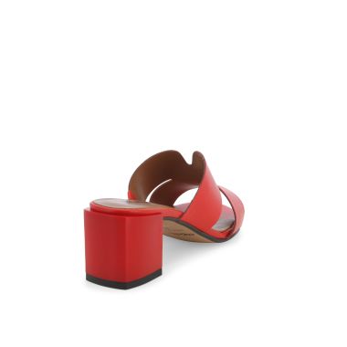 MELLUSO K35136D CIABATTA DONNA COMODA IN PELLE ROSSO