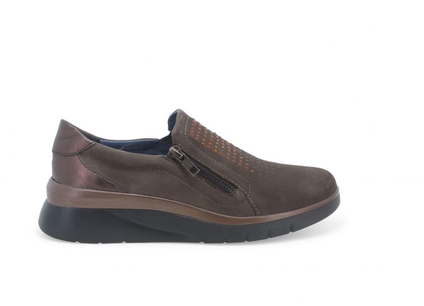 MELLUSO K55417B SNEAKERS DONNA IN PELLE MARRONE