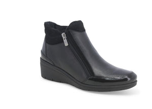 MELLUSO K91604B TRONCHETTO DONNA IN PELLE NERO