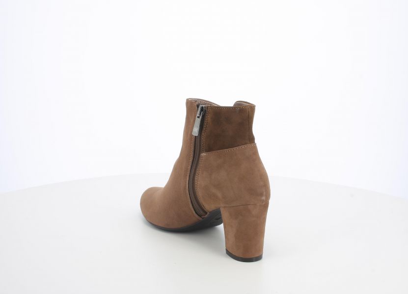 MELLUSO Z424 TRONCHETTO DONNA IN CAMOSCIO BEIGE