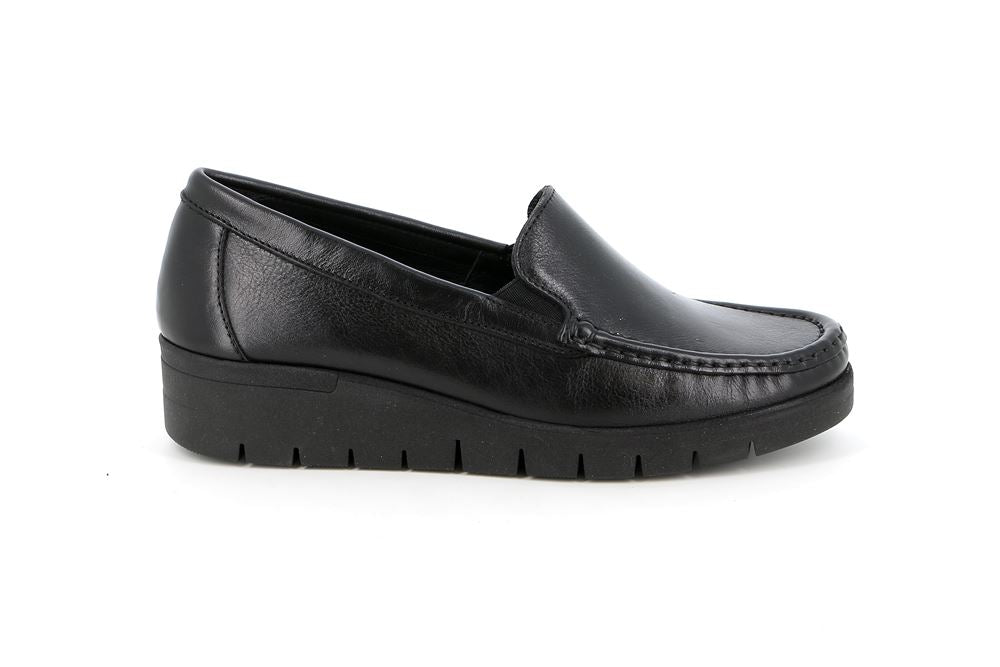 GRUNLAND SC5602 MOCASSINO CLASSICO DA DONNA IN PELLE NERO