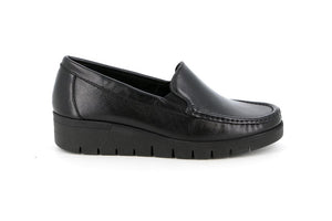 GRUNLAND SC5602 MOCASSINO CLASSICO DA DONNA IN PELLE NERO