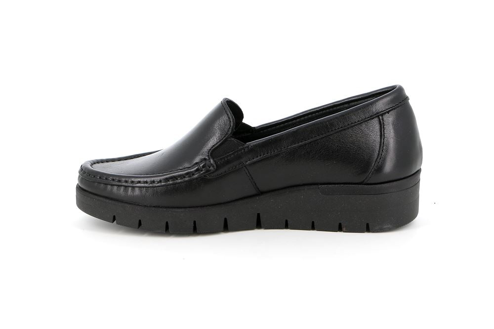 GRUNLAND SC5602 MOCASSINO CLASSICO DA DONNA IN PELLE NERO