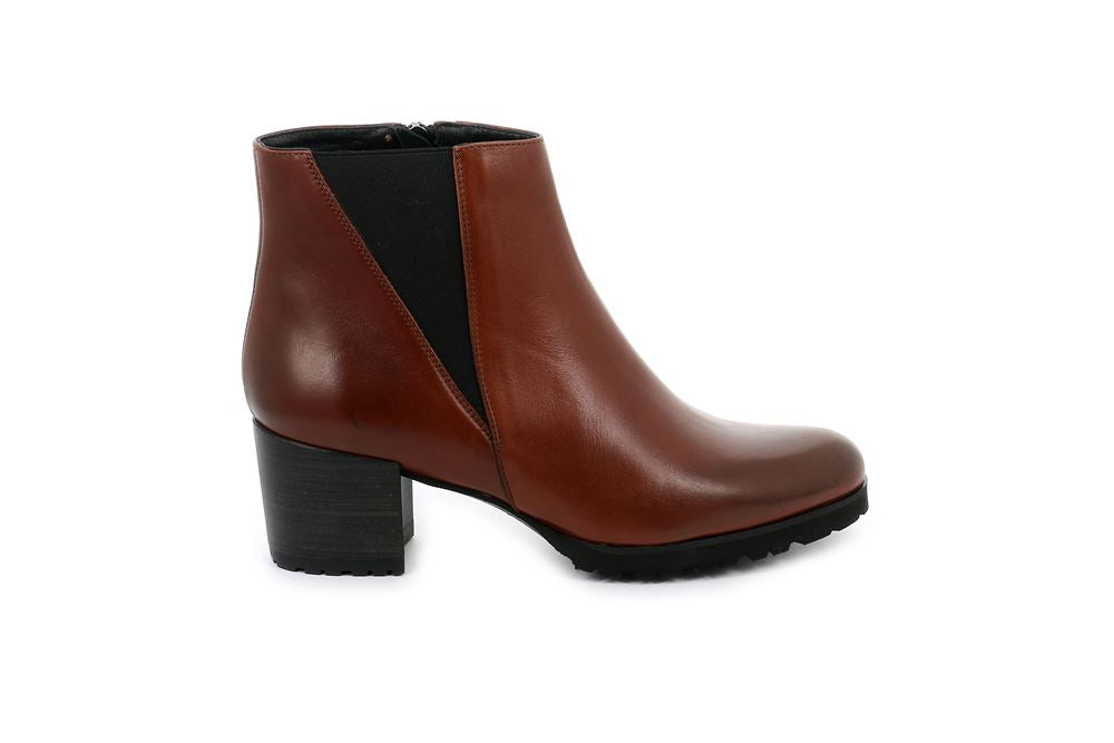 GRUNLAND PO2232 TRONCHETTO PELLE MARRONE